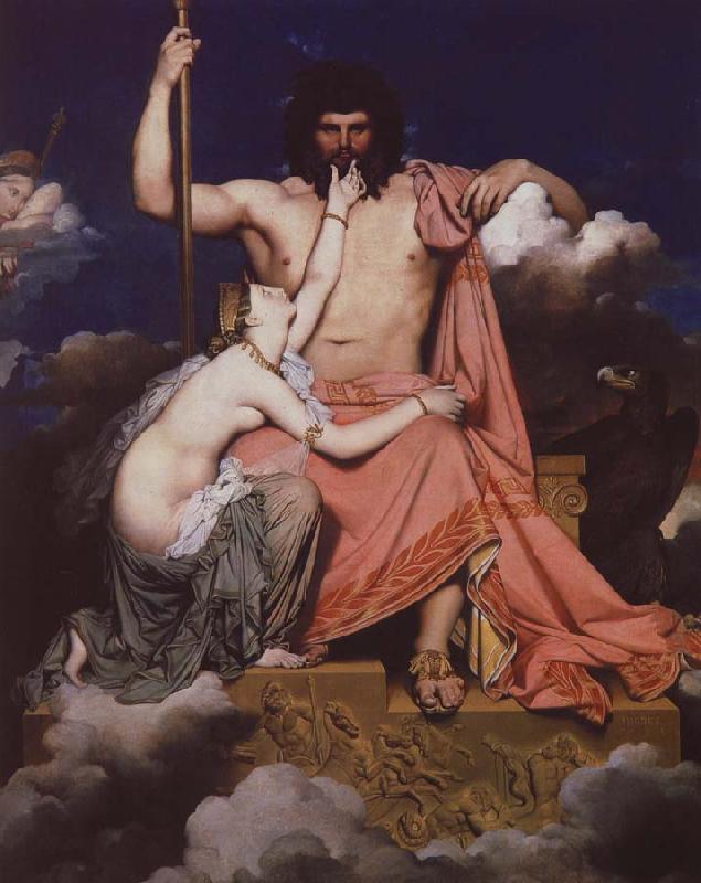 Jean-Auguste-Dominique Ingres jupiter och thetis oil painting image
